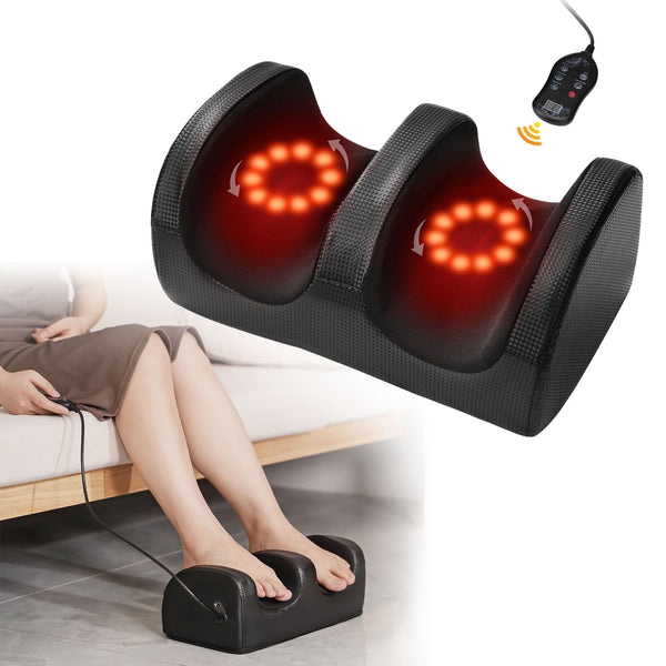 KEKOY Shiatsu Foot Massager with Heat, Chronic Nerve Pain Therapy Spa Gift Kneading & Rolling Massage for Leg Calf Ankle, Hand Remote Control Massager Machine for Circulation and Pain Relief EasyOptionXY LLC
