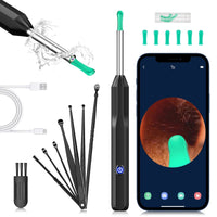 KEKOY Ear Cleaner with Camera, Earwax Remover Tool, 1296P HD Ear Otoscope with 6 LED Lights, 6 Ear Spoon & 8 Tools Ear Wax Removal Kit for iPhone, iPad & Android Smart Phone EasyOptionXY LLC