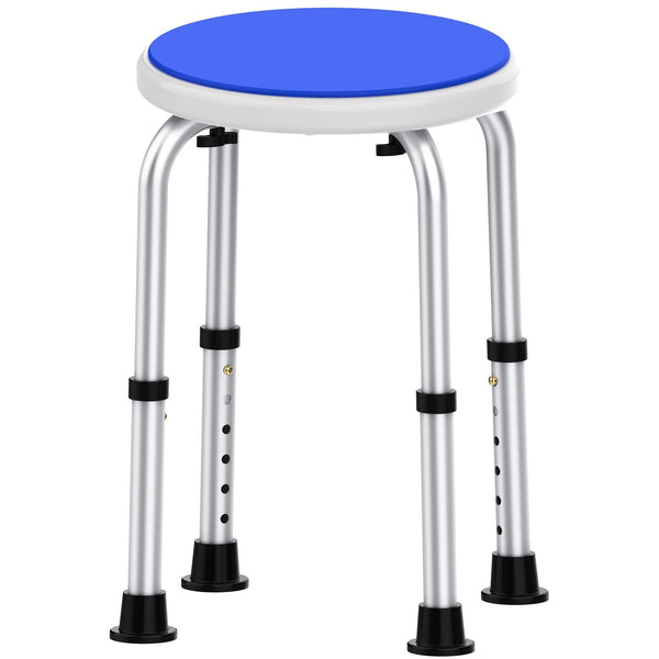 Adjustable Shower Chair for Inside Shower, Kekoy Round Bath Stool for Compact Showers and Tubs, Tool-Free Bath Chair for Elderly/Senior/Disabled/Pregnant EasyOptionXY LLC