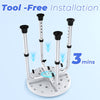 Adjustable Shower Chair for Inside Shower, Kekoy Round Bath Stool for Compact Showers and Tubs, Tool-Free Bath Chair for Elderly/Senior/Disabled/Pregnant EasyOptionXY LLC