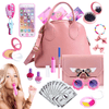 Pretend Play Girl Toys for 3 4 5 6 7 8 Years Old, Toddler Play Purse Set with Handbag, Makeup Kit, Wallet Phones Sunglasses Keys Credit Cards, Kids Toy Purse Gifts, 31 Pieces EasyOptionXY LLC