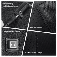 Heated Knee Brace Wrap, Knee Heating Pad with USB Adapter, 3 Adjustable Temperature Knee Warmer for Joint Arthritis Pain Swelling Cramps Relief, Gray EasyOptionXY LLC