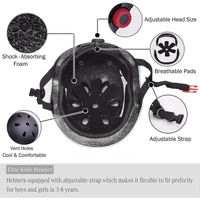 Kids Bike Helmet Set, Adjustable Helmet Elbow Wrist Guards for 3~10yrs Girls Boys, Protective Gear Set for Roller Skates Cycling Bike Rollerblading Scooter, Blue EasyOptionXY LLC