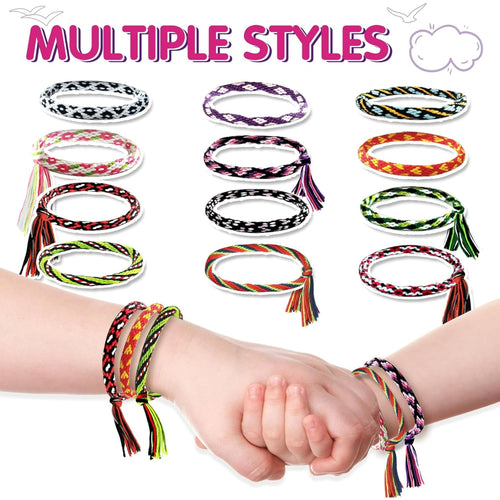 Friendship Bracelet Making Kit for Kids 6-12, Girls DIY Arts & Crafts Toys, Cool Jewelry Briading Maker Kit, Birthday Gifts for Teen Girls, Pink EasyOptionXY LLC