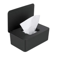 Baby Wipes Dispenser, Wipes Case, Baby Wipe Holder Tissue Storage Box Holder with Sealing Design for Home Office, Black EasyOptionXY LLC