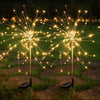 2 Pack Solar Firework Lights, 120 LEDs Outdoor Garden Fairy Lights, Waterproof Twinkle Solar Lights for Patio Lawn Christmas Decor (Warm White) EasyOptionXY LLC