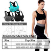 3 Pack Racerback Sports Bras for Women, High Impact Bra with Pad for Yoga Gym Workout Fitness, XXL Size (Blue, Black, Gray) EasyOptionXY LLC
