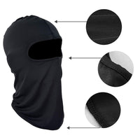 Winter Face Mask for Men & Women, 2 Pack Black Windproof Ski Mask, Outdoor Cycling Skateboard Balaclava Face Mask EasyOptionXY LLC