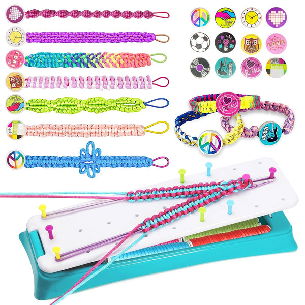 Friendship Bracelet Making Kit, DIY Arts and Crafts Kit Toys for Teen Girls Travel Activity Set Gifts for Age 6 7 8 9 10 11 12 Year Old Girls EasyOptionXY LLC