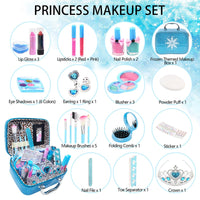 Kids Makeup Kit for Girls, 25 Pcs Washable Makeup Kit, Frozen Makeup Toy Christmas Birthday Gift for 4 5 6 7 8 Years Old Little Girls EasyOptionXY LLC