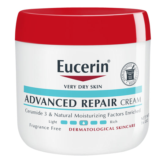 Eucerin Advanced Repair Body Cream, Fragrance Free, 16 oz Jar EasyOptionXY LLC