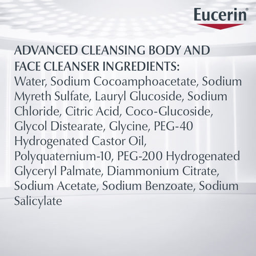Eucerin Advanced Cleansing Body and Face Cleanser, 16.9 Fl Oz EasyOptionXY LLC