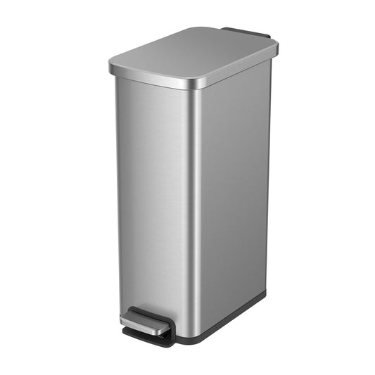 Better Homes & Gardens 7.9 Gallon Slim Kitchen Step Trash Can, Stainless Steel Step Trash Can EasyOptionXY LLC