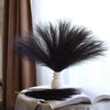 10 Pcs 18"/45cm Faux Pampas Grass Floral with 7 Fluffy Stems, Artificial Fake Flower Boho Decor Branches Plants for Vase Filler Farmhouse Home Wedding Decor (Black) EasyOptionXY LLC