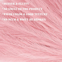 10 Pcs 18"/45cm Faux Pampas Grass Floral with 7 Fluffy Stems, Artificial Fake Flower Boho Decor Branches Plants for Vase Filler Farmhouse Home Wedding Decor (Pink) EasyOptionXY LLC