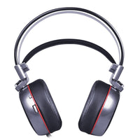 Luxury Proffesional Studio Gaming PC Headphones With LED Lights In Modern Luxury Metal Design For Gamers and DJ