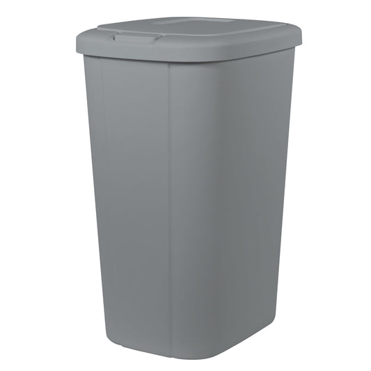 Hefty 13.3 Gallon Trash Can, Plastic Touch Top Kitchen Trash Can, Grey EasyOptionXY LLC
