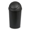 Sterilite 3 gal Plastic Round Swing Top Bathroom Trash Can, Black EasyOptionXY LLC