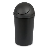 Sterilite 3 gal Plastic Round Swing Top Bathroom Trash Can, Black EasyOptionXY LLC