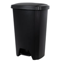 Hefty 12.1 Gallon Trash Can, Plastic Step On Kitchen Trash Can, Black EasyOptionXY LLC