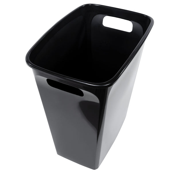 Hefty 8.8 Gallon Trash Can, Plastic Handled Office Trash Can, Black EasyOptionXY LLC