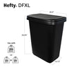 Hefty 20.4 Gallon Trash Can, Plastic Dual Function Divided Extra Large Kitchen Trash Can, Black EasyOptionXY LLC