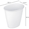 (4 pack) Sterilite 1.5 Gallon Oval Vanity Trash Can, Plastic, Bathroom, White EasyOptionXY LLC
