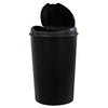 Hefty 12.8 Gallon Trash Can, Plastic Semi Round Touch Top Kitchen Trash Can, Black EasyOptionXY LLC
