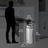 iTouchless Stainless Steel 13 Gallon Motion Sensor Trash Can EasyOptionXY LLC