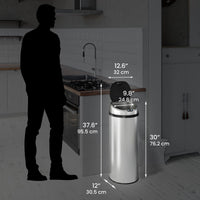 iTouchless Stainless Steel 13 Gallon Motion Sensor Trash Can EasyOptionXY LLC