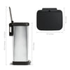 Glad 20 Gallon Stainless Steel Step on Kitchen Trash Can EasyOptionXY LLC