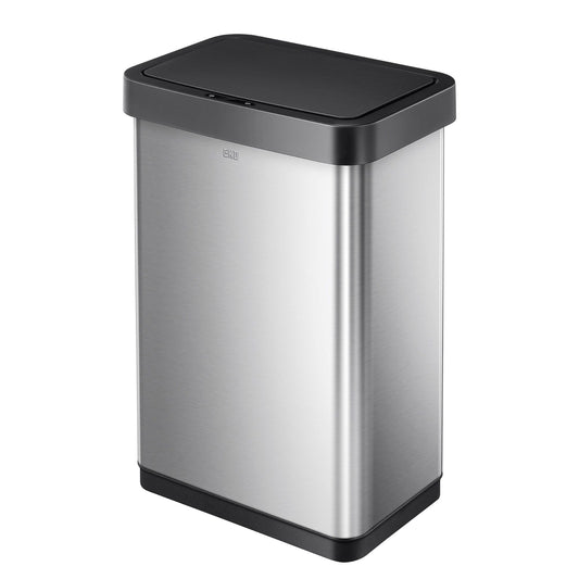 EKO Essentials 13.2 Gallon/50 Liter Horizon Lite Stainless Steel Sensor Trash Can EasyOptionXY LLC