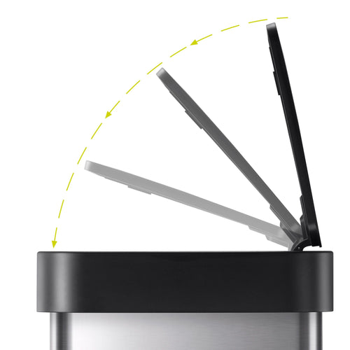 EKO Essentials 13.2 Gallon/50 Liter Horizon Lite Stainless Steel Sensor Trash Can EasyOptionXY LLC