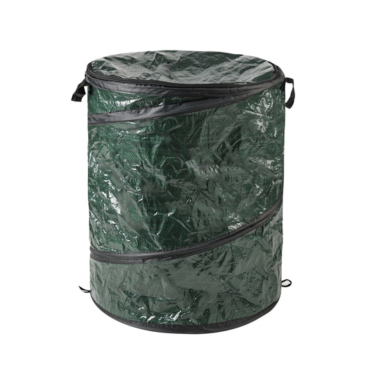 33-Gallon Outdoor Pop-Up Garbage Can - Collapsible Trash Can and Trash Bag Holder for Yard Waste Bags and Leaf Bags by Wakeman Outdoors EasyOptionXY LLC
