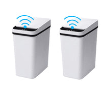2.5 Gallon Trash Can with Lid, Automatic Bathroom Trash Can for Kitchen, Office, Living Room, Toilet, 2 Pcs EasyOptionXY LLC