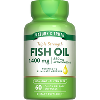 Nature's Truth Triple Strength Fish Oil 1360 Mg Capsules
