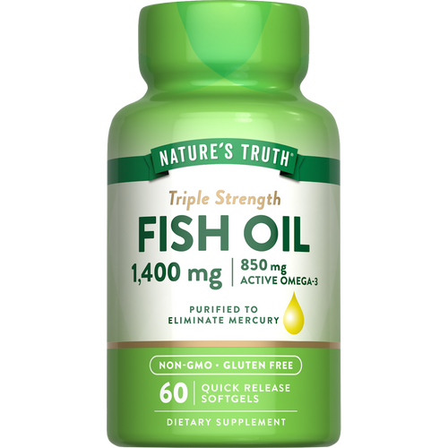 Nature's Truth Triple Strength Fish Oil 1360 Mg Capsules