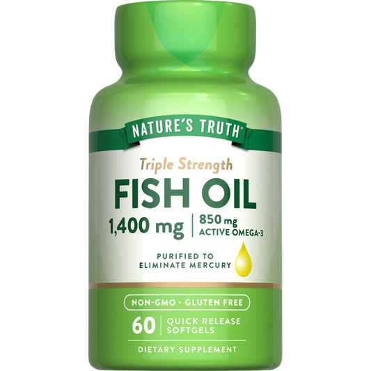 Nature's Truth Triple Strength Fish Oil 1360 Mg Capsules