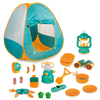 Kids Camping Set, 19 Pcs Kids Play Tent with Stove and Oil Lamp, Outdoor Toys Pretend Camping Tool Set for Boys and Girls EasyOptionXY LLC