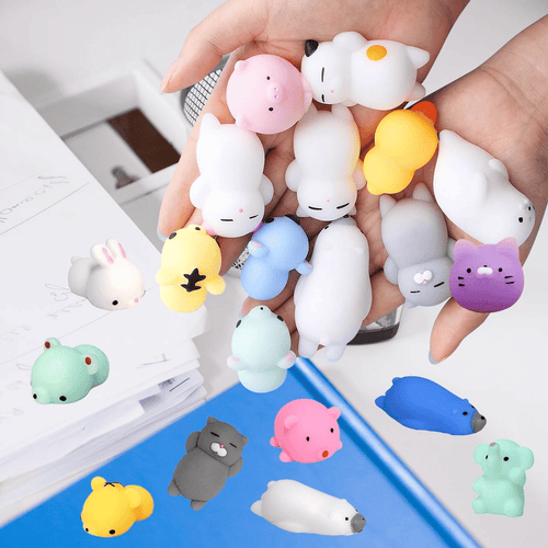 36 Pcs Mochi Squishy Toys, Kawaii Squishy Favors, Animal Squishies Squeeze Stress Relief Toys Birthday Gift for Boys Girls, Random EasyOptionXY LLC