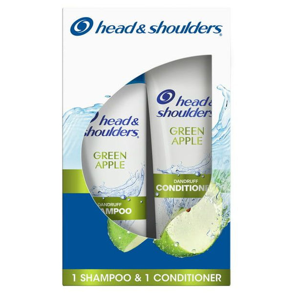 Head and Shoulders Paraben Free Green Apple Shampoo and Conditioner; 12.5oz + 10.9oz EasyOptionXY LLC