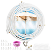 Misters for Outside Patio, 26Ft (8M) Outdoor Misting Cooling System, Water Misting Kit for Porch, Canopy, Deck, Umbrella, Garden, Greenhouse, Yard, Plants, Trampoline Sprinkler Accessories for Kids EasyOptionXY LLC