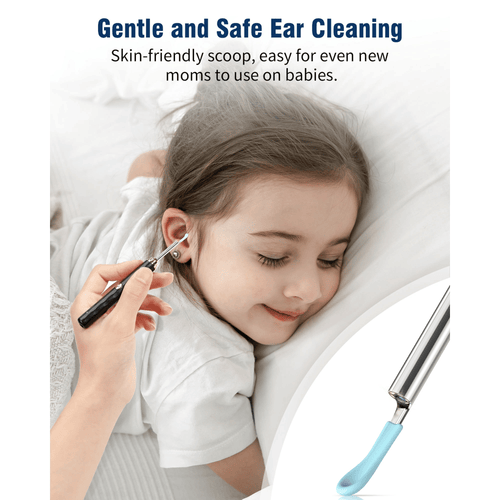 KEKOY Ear Wax Removal, Ear Cleaner, Otoscope with 1269P, Ear Camera with Light, Ear Cleaning Kit for iPhone, iPad, Android Phones, Gold EasyOptionXY LLC