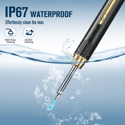 KEKOY Ear Camera and Wax Remover, Ear Wax Removal Tool, Upgraded Ear Cleaner with 1296P Camera, Smart Visual Earwax Remove Kits with 7 Pcs Ear Set for Daily Ear Pick, 6 LED Lights, Sky Blue EasyOptionXY LLC