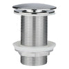 Bathroom Sink Overflow Pop Up Drain Assembly w/ Lift Rod, Chrome Plated