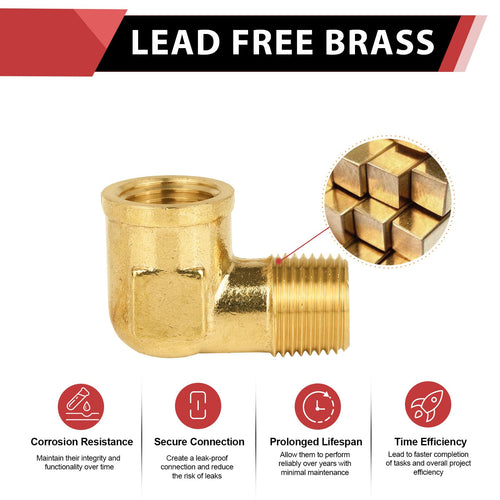 3/8" MNPT X FNPT Elbow