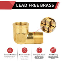 30 Pcs 1/2" MNPT X FNPT Elbow