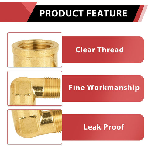 30 Pcs 1/2" MNPT X FNPT Elbow