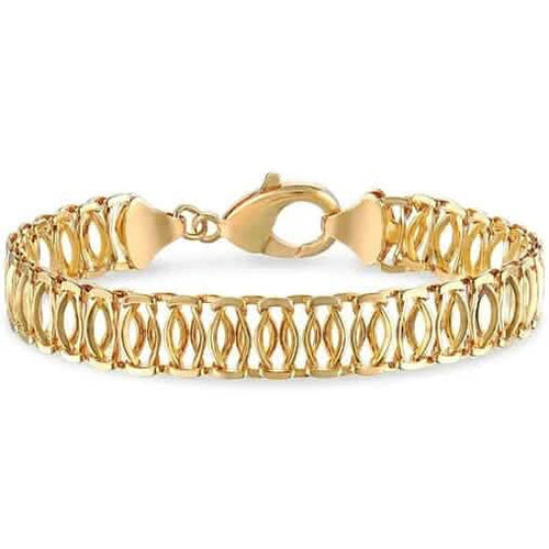 18K Gold Chunky Chain Anklet 10"