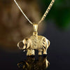18K Gold Plated Happy Elephant Pendant Necklace